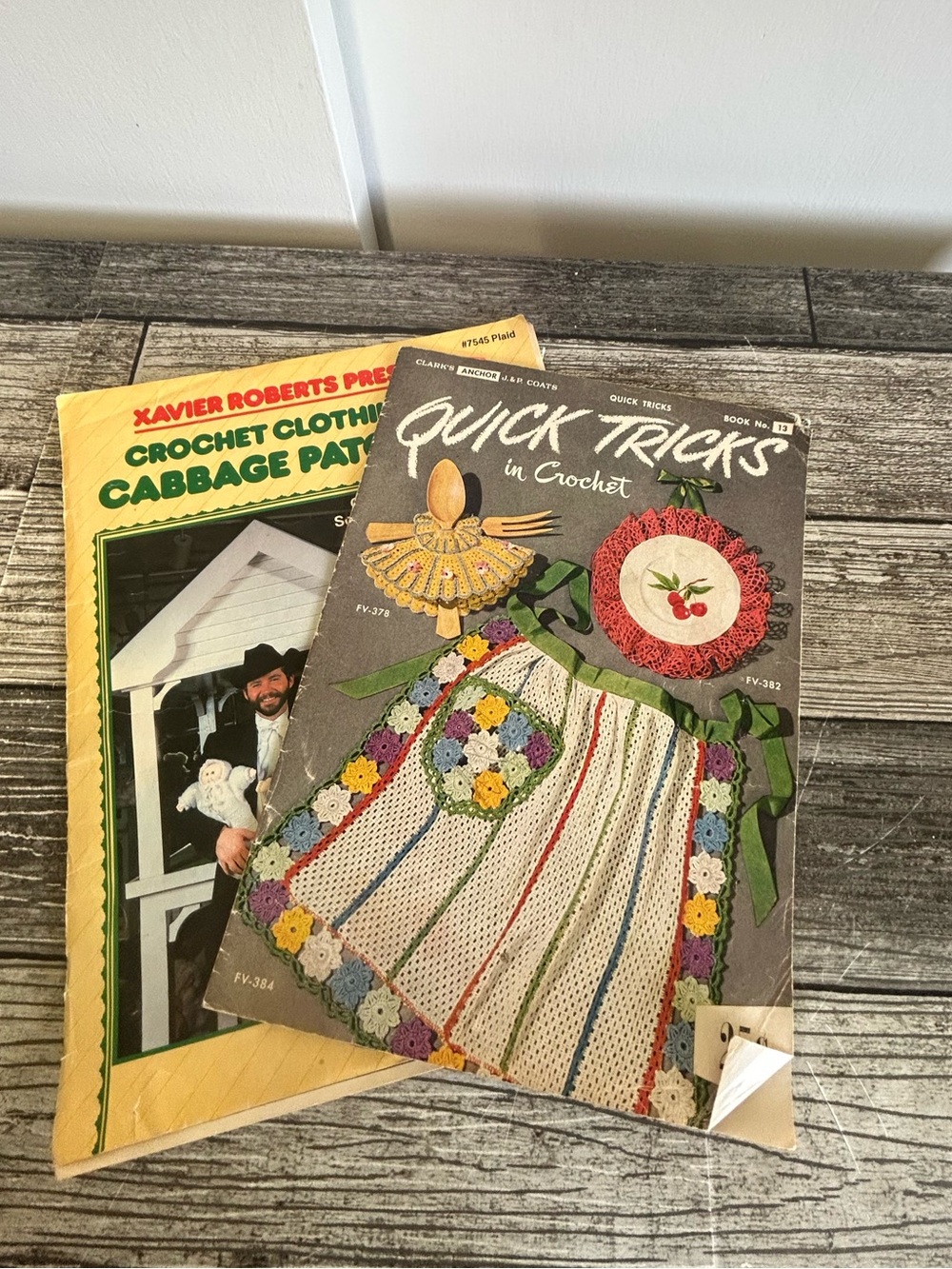 VTG Pattern Book Lot: Quick Tricks Crochet & Cabbage Patch Kids Clothing